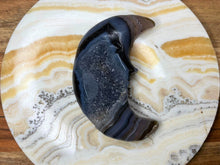 Load image into Gallery viewer, Chakra Healing Crescent Moon Agate Crystal
