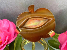 Load image into Gallery viewer, Carnelian Stone Crystal Apple Carving
