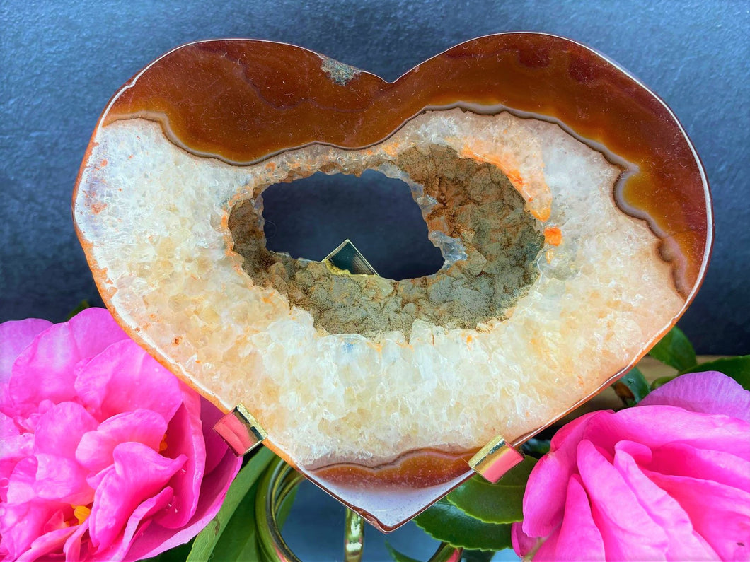 Sacral Chakra Healing Carnelian Crystal Love Heart