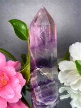 Load image into Gallery viewer, Rainbow Fluorite Crystal Tower Chakra Healing
