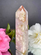 Load image into Gallery viewer, Stunning Flower Agate Tower Chakra Healing
