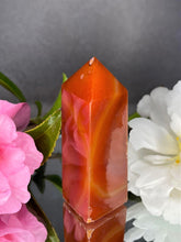 Load image into Gallery viewer, Inner Fire Carnelian Geode Druzy Tower
