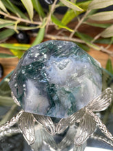 Load image into Gallery viewer, Moss Agate Crystal Carving Diamond Home Décor
