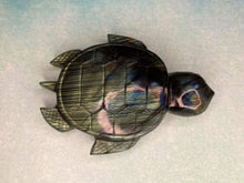Load image into Gallery viewer, Crystal Labradorite Turtle Carving With Rainbow Flash
