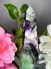 Load image into Gallery viewer, High Quality Snowflake Fluorite Crystal Tower
