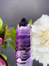 Load image into Gallery viewer, Chevron Dream Amethyst Tower Calming Healing
