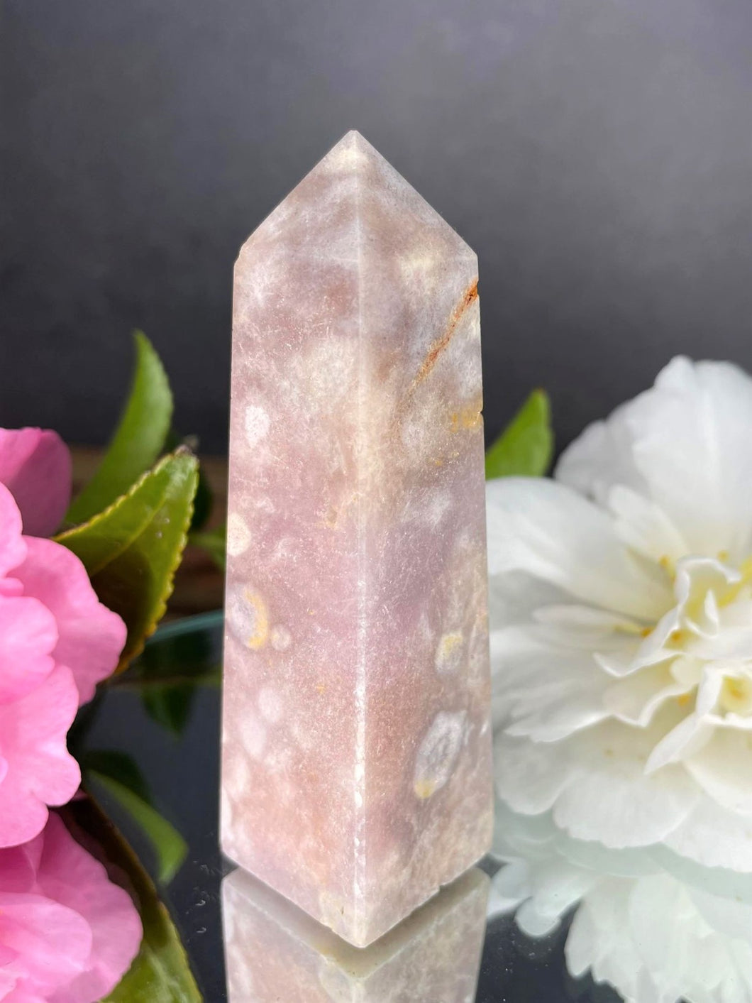 The Pink Amethyst Crystal Gemstone Tower