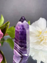 Load image into Gallery viewer, Chevron Dream Amethyst Tower Calming Healing
