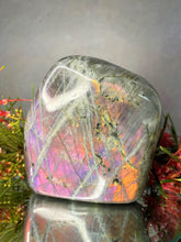 Load image into Gallery viewer, Magical Labradorite Freeform Purple &amp; Orange Flash

