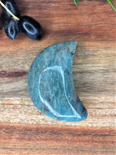 Load image into Gallery viewer, Meditation Blue Amazonite Crystal Crescent Moon
