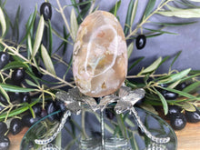 Load image into Gallery viewer, Brown Flower Agate Crystal Egg
