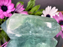 Load image into Gallery viewer, Third Eye Chakra Teal Fluorite Double Point
