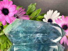 Load image into Gallery viewer, Stunning Teal Chunky Fluorite Double Point

