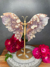 Load image into Gallery viewer, High Quality Stunning Pink Amethyst Flower Agate Butterfly
