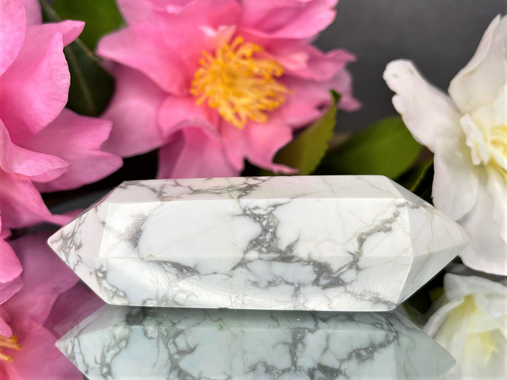 Healing Howlite Crystal Double Point – Crystals Melbourne Australia