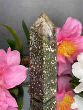 Load image into Gallery viewer, High Quality Ocean Jasper Orbicular Tower Healing Gemstone
