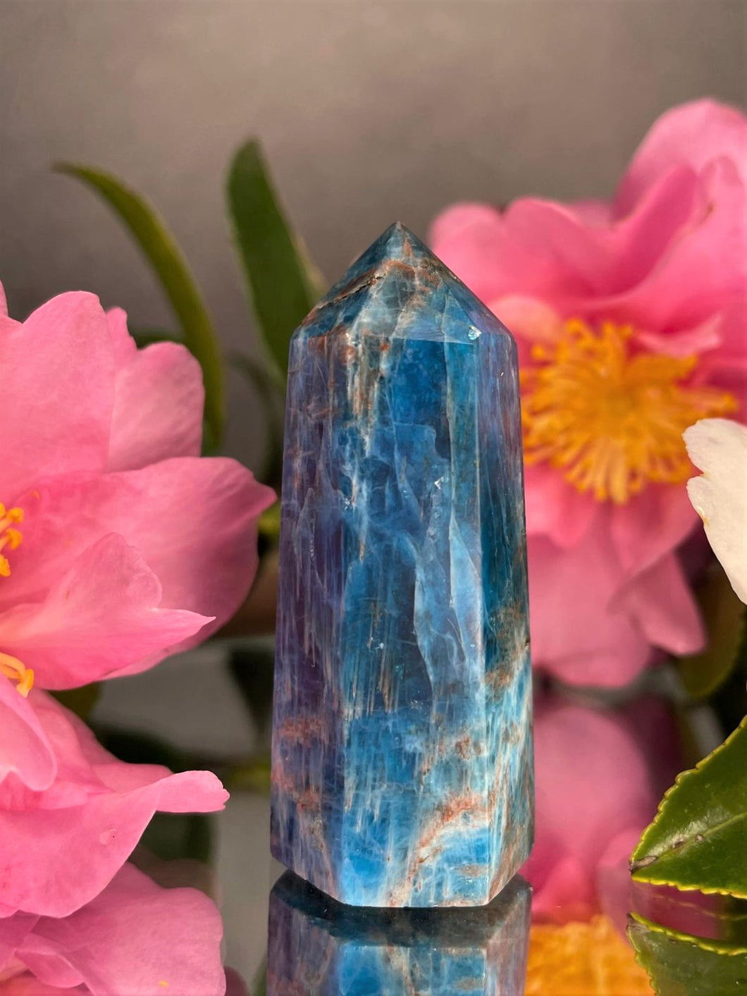 Calming Apatite Crystal Tower Chakra Healing