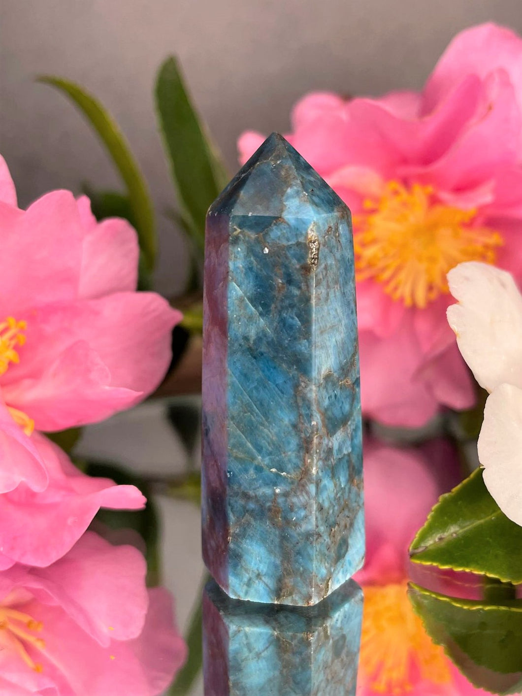 Soothing Apatite Crystal Tower Chakra Healing