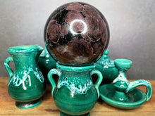 Load image into Gallery viewer, Stunning Astrophyllite With Garnet Natural Crystal Sphere
