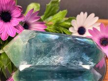 Load image into Gallery viewer, Stunning Teal Chunky Fluorite Double Point
