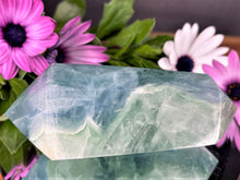 Load image into Gallery viewer, Third Eye Chakra Teal Fluorite Double Point
