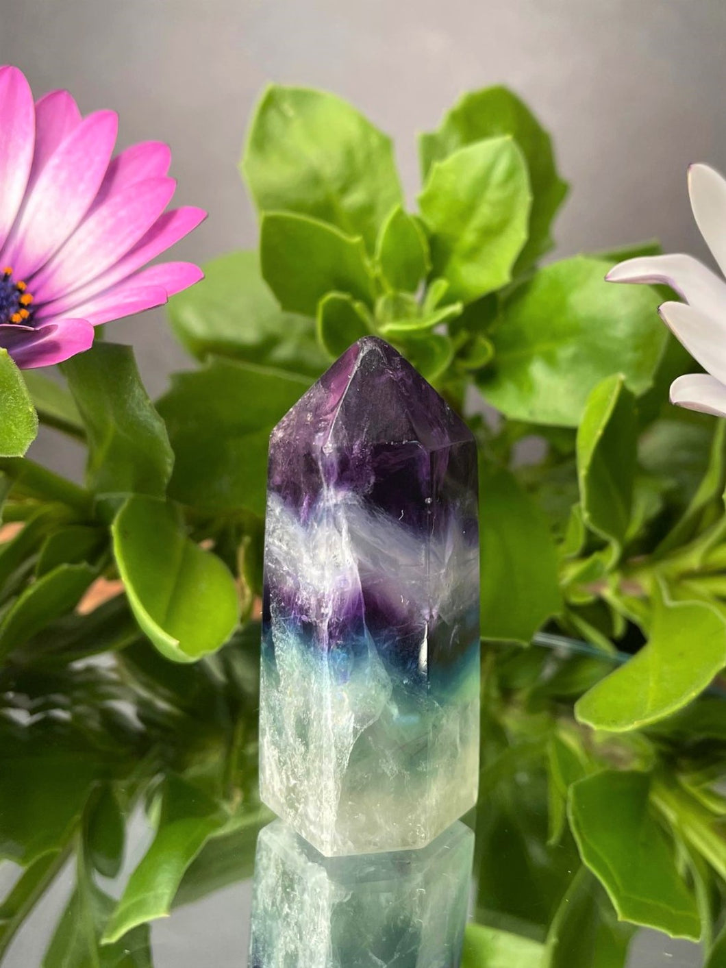 Tranquil Crystal Colorful Fluorite Tower