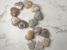 Load image into Gallery viewer, Love Heart Crystal Pink Amethyst With Flower Agate
