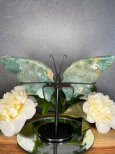 Load image into Gallery viewer, Teal Ocean Jasper Crystal Butterfly Wings
