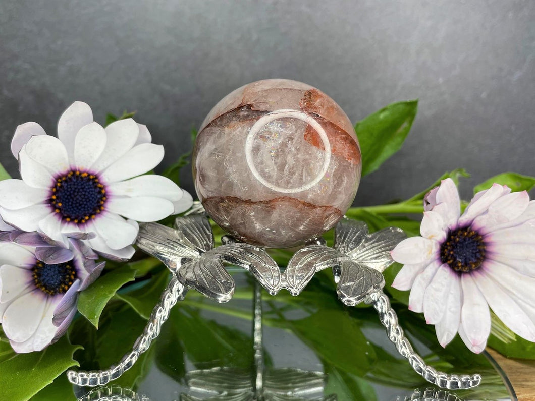 Fire Quartz Crystal Sphere Meditation Healing