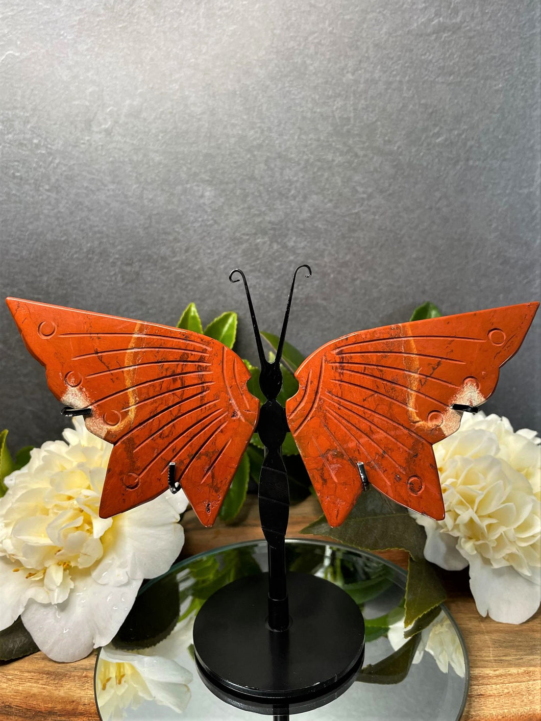 Red Jasper Crystal Butterfly Wings