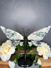 Load image into Gallery viewer, Tree Agate Crystal Butterfly Wings
