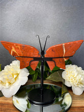 Load image into Gallery viewer, Red Jasper Crystal Butterfly Wings
