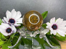 Load image into Gallery viewer, Natural Brown Crystal Moss Agate Sphere
