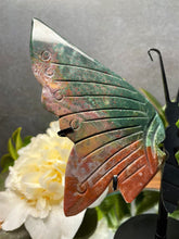 Load image into Gallery viewer, Stunning Ocean Jasper Crystal Butterfly Wings
