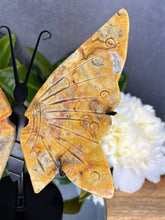 Load image into Gallery viewer, Stunning Crazy Lace Agate Crystal Butterfly Wings
