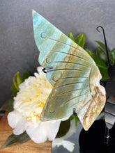 Load image into Gallery viewer, Soothing Amazonite Crystal Butterfly Wings
