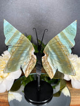 Load image into Gallery viewer, Soothing Amazonite Crystal Butterfly Wings
