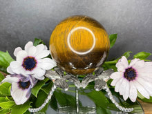 Load image into Gallery viewer, High Quality Tiger Eye Crystal Sphere Chakra Healing

