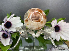 Load image into Gallery viewer, Stunning Flower Agate Crystal Sphere Chakra Healing
