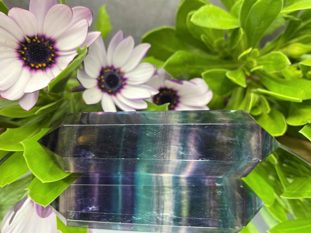 Fluorite Colorful Crystal Double Point Third Eye Chakra