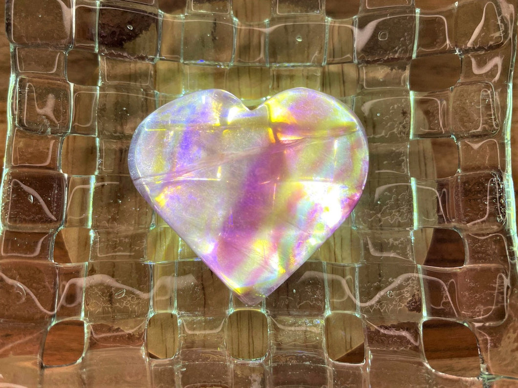 Stunning Candy Fluorite Crystal Love Heart