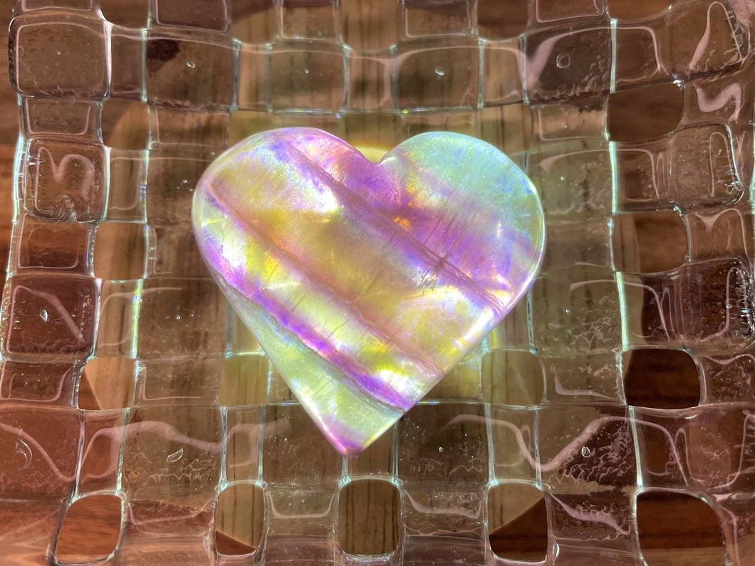 Candy Fluorite Crystal Love Heart Embrace Love and Harmony