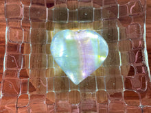 Load image into Gallery viewer, Green Candy Fluorite Crystal Love Heart
