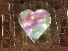 Load image into Gallery viewer, Green And Purple Candy Fluorite Crystal Love Heart
