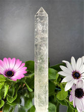 Load image into Gallery viewer, Skinny Meditation Wand Point Natural Clear Quartz Crystal

