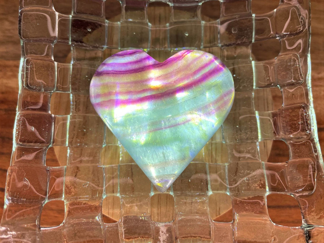 Discounted Candy Fluorite Crystal Love Heart