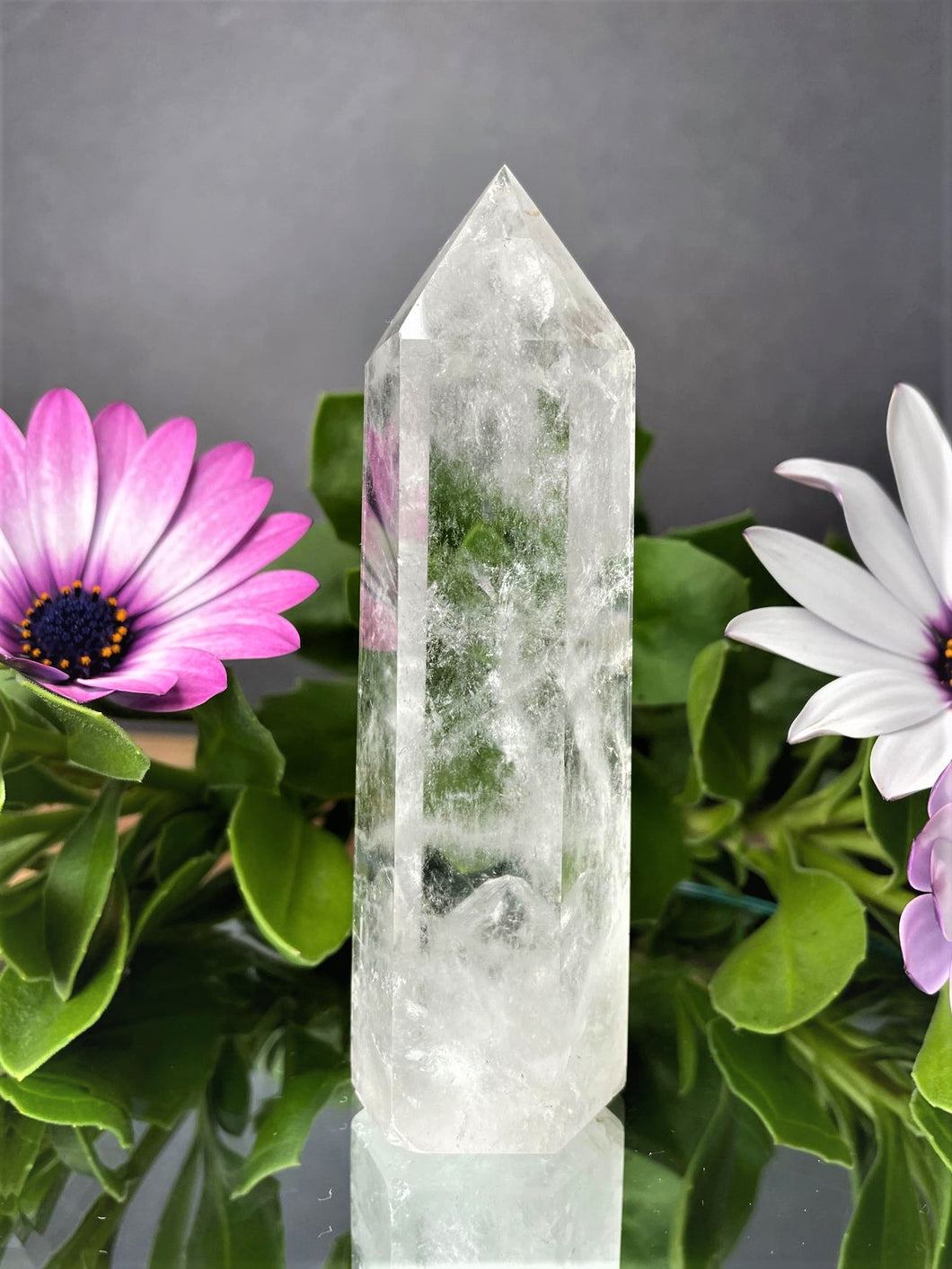 Stunning Natural Clear Quartz Crystal Tower
