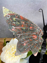 Load image into Gallery viewer, Beautiful Plum Blossom Jasper Crystal Butterfly Wings

