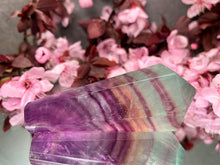 Load image into Gallery viewer, Candy Fluorite Natural Crystal Point Wand

