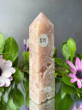 Load image into Gallery viewer, Chakra Healing Pink Amethyst Crystal Tower Point
